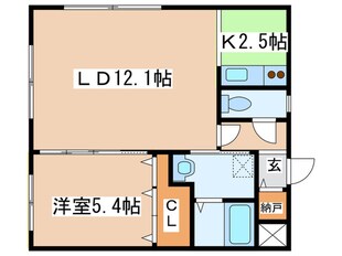 プレステージ知事公館の物件間取画像